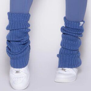 Bombshell Sportswear Luxe Leg Warmers Blue Chill One Size